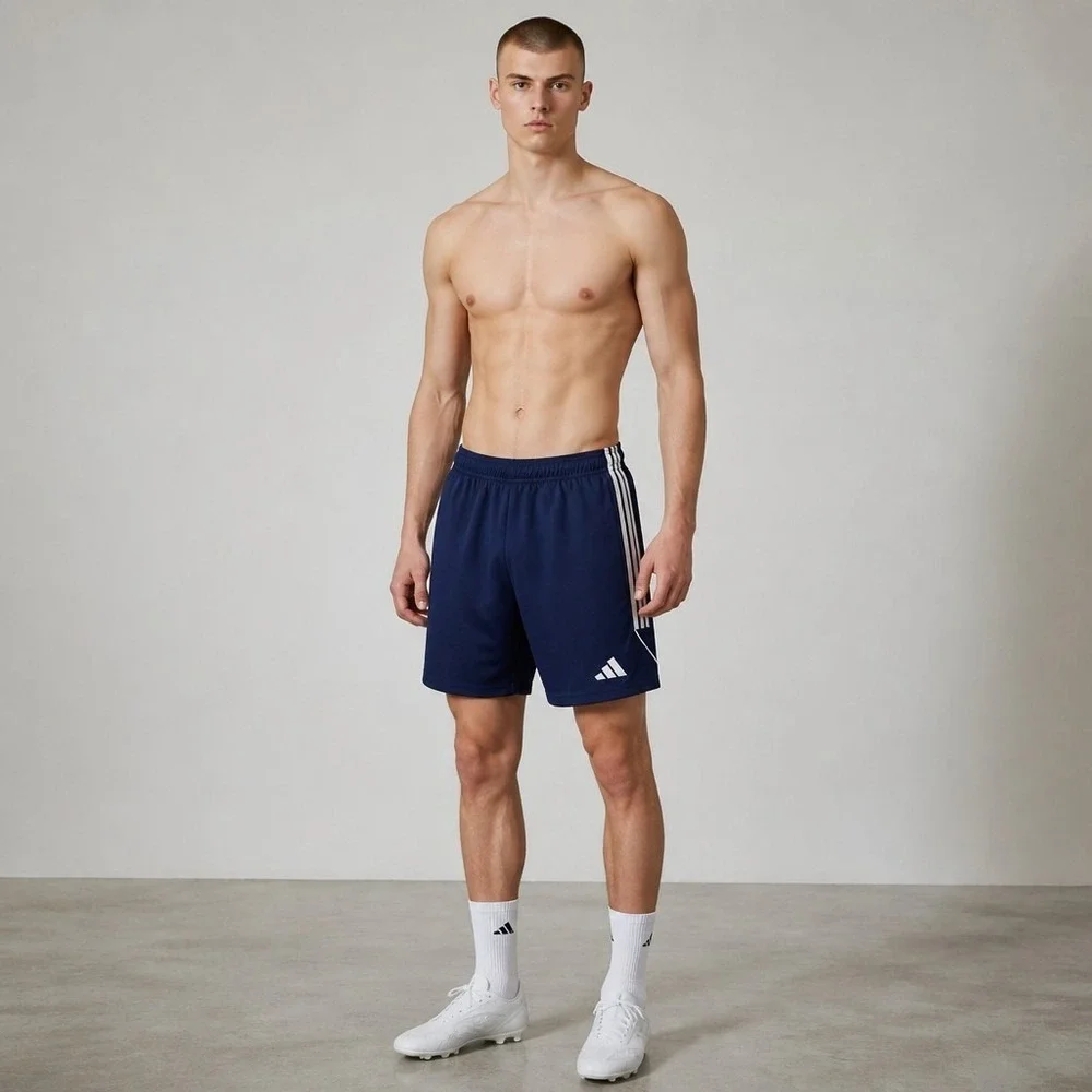 Adidas Men's Football Soccer Shorts Tiro 23 Team Navy Blue IB8081 Small